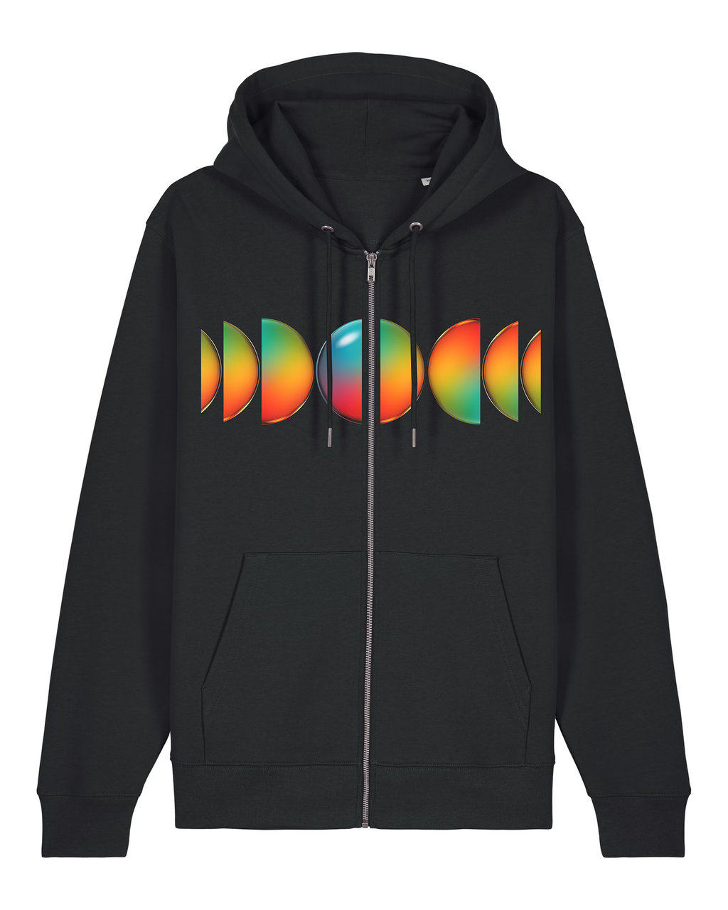 Block Shapes Zip Hoodie I