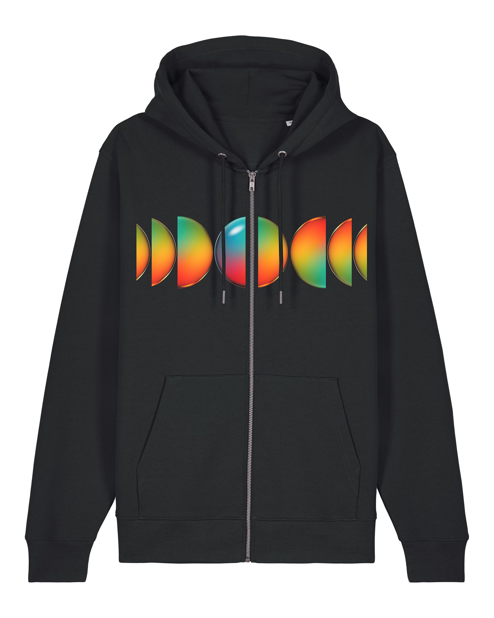 Block Shapes Zip Hoodie I