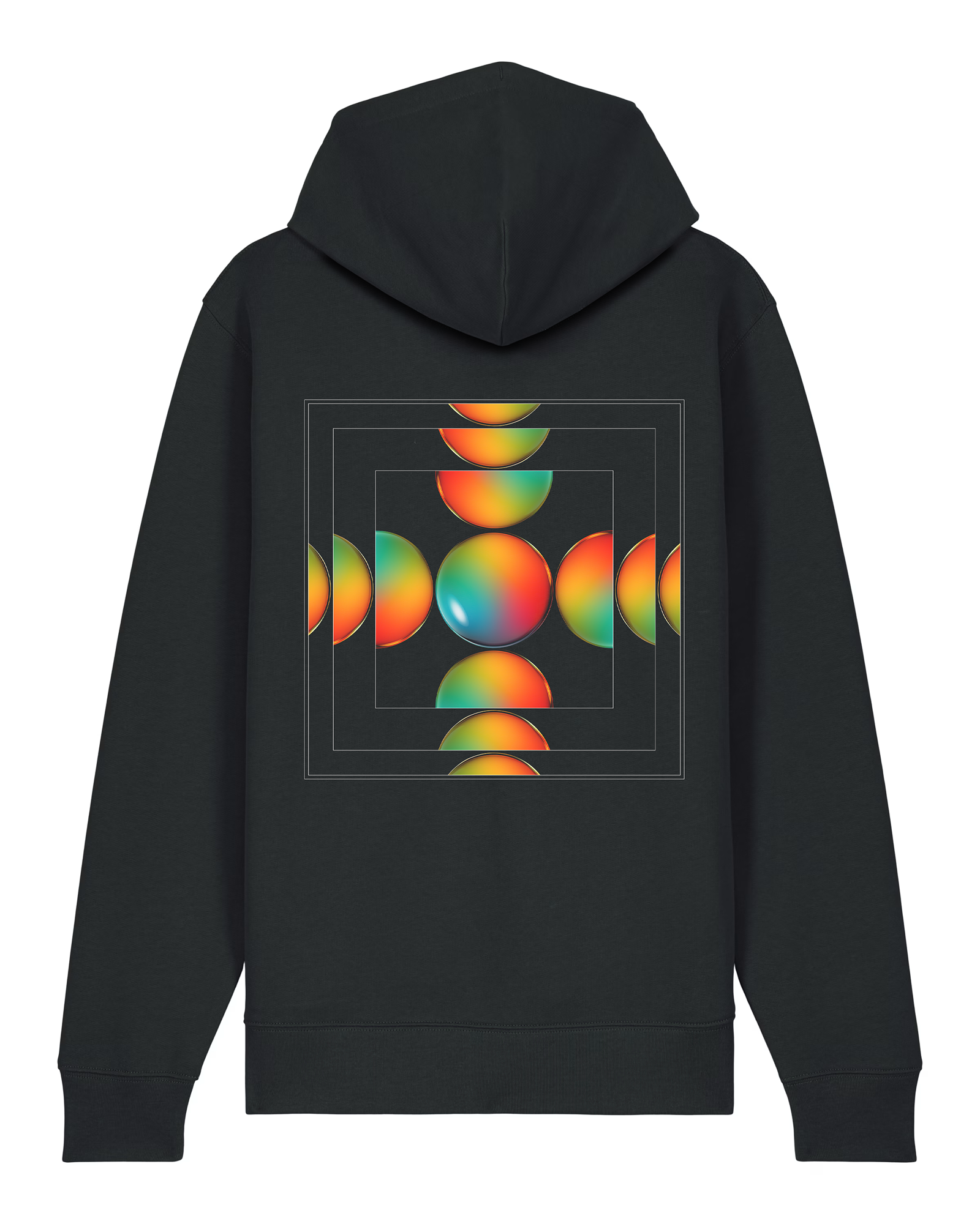 Block Shapes Zip Hoodie III